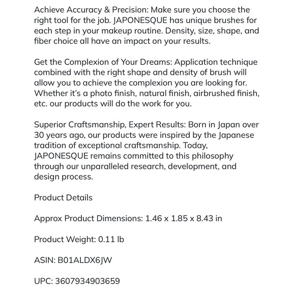 Japonesque Brush Contour Highlight Kumadori Japanese Blending Beauty Makeup Face - Picture 9 of 9